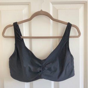 Land's End, size 12 D, Black, V Neck Bikini top